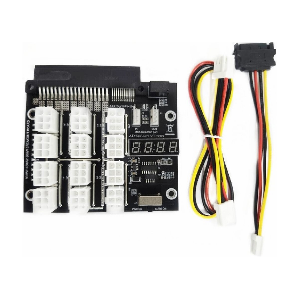 NEW FACTORY~12 Ports PCIe 6Pin - 2400W Server Psu Breakout Board review and price